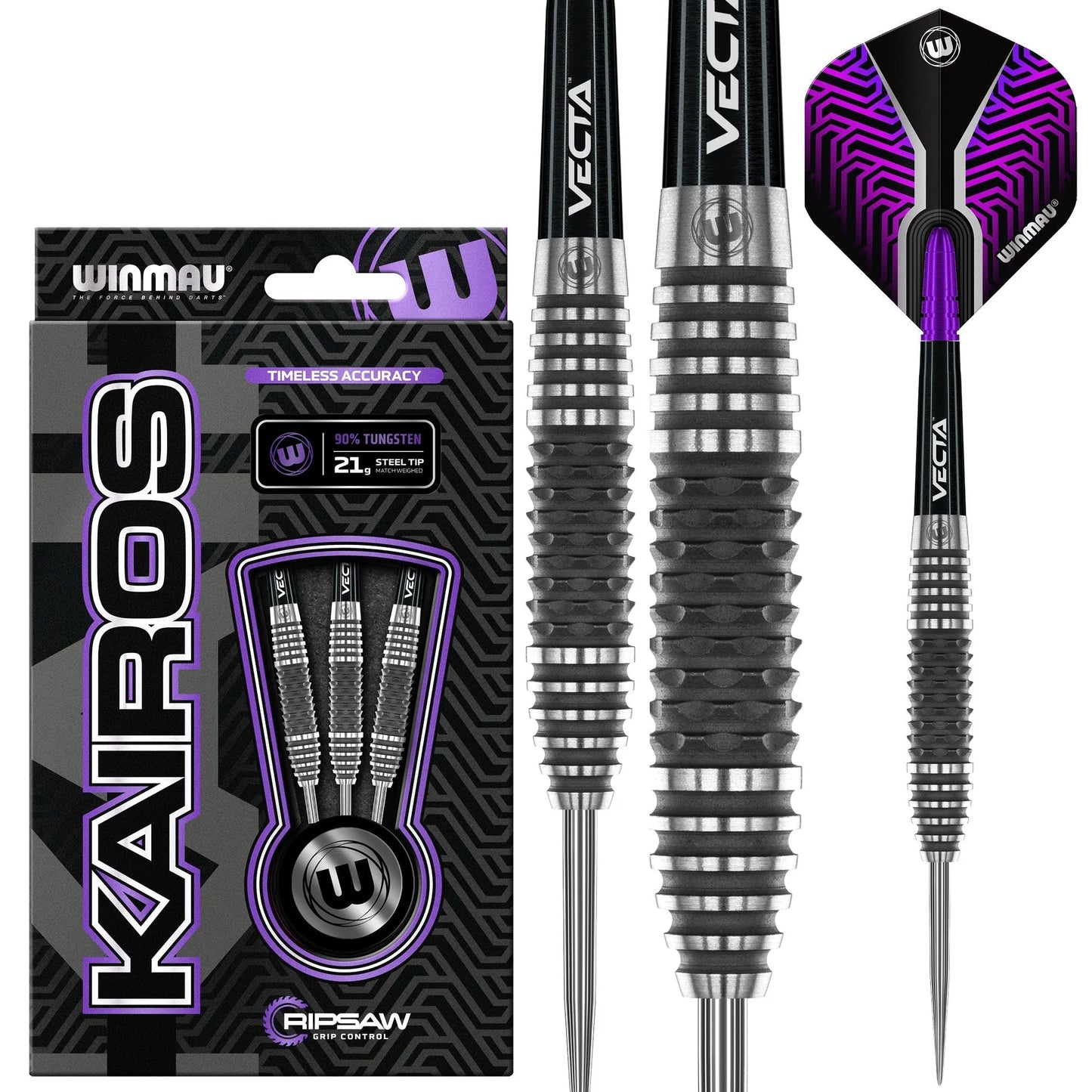 Winmau Vecta darts with packaging on a white background