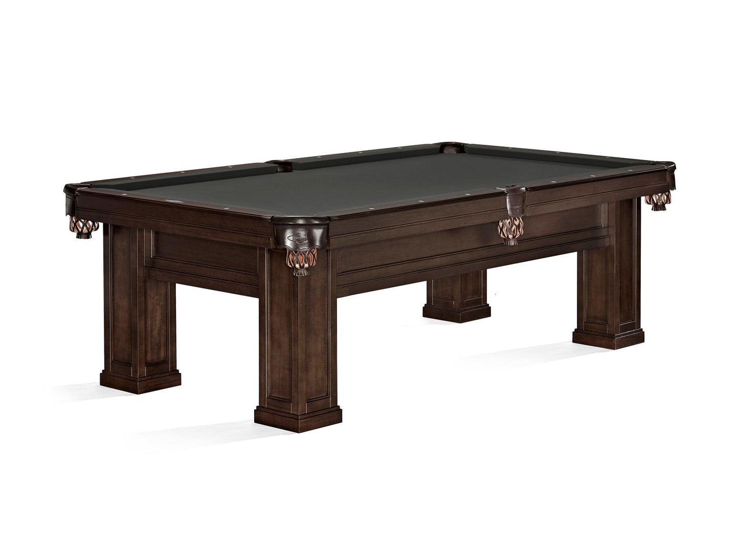 Brunswick Oakland II 8ft American Pool Table - Espresso - Games Room