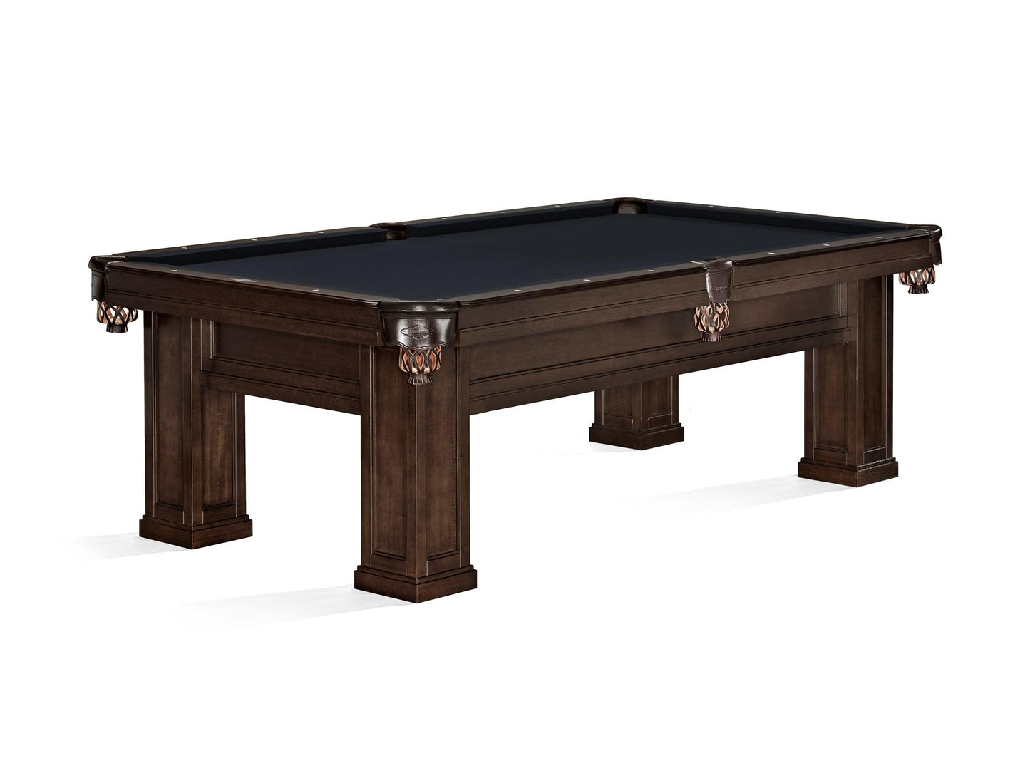 Brunswick Oakland II 8ft American Pool Table - Espresso - Games Room