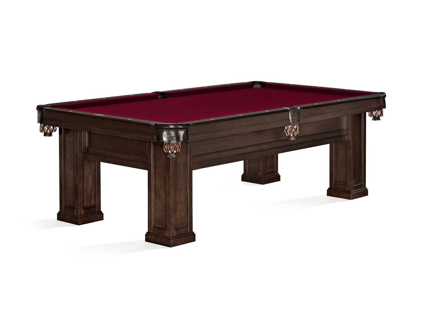 Brunswick Oakland II 8ft American Pool Table - Espresso - Games Room