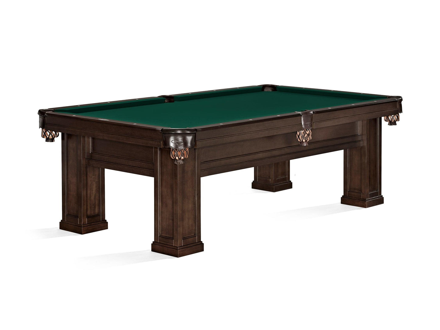 Brunswick Oakland II 8ft American Pool Table - Espresso - Games Room