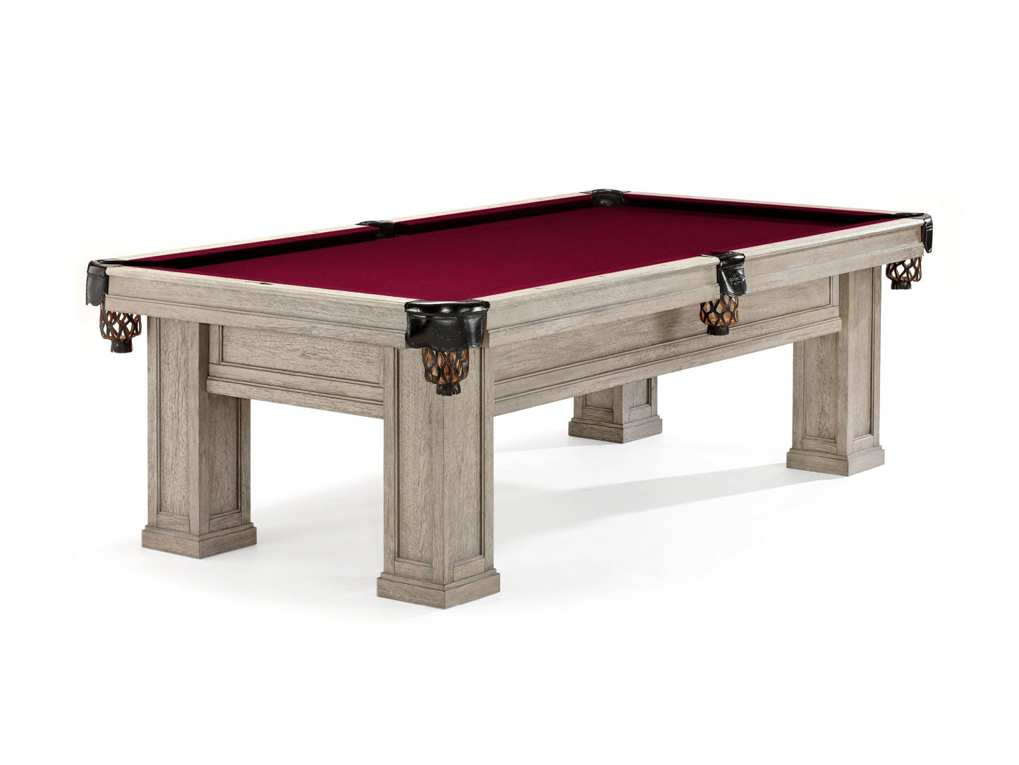 Brunswick Oakland 8ft American Pool Table - Rustic Grey - Games Room