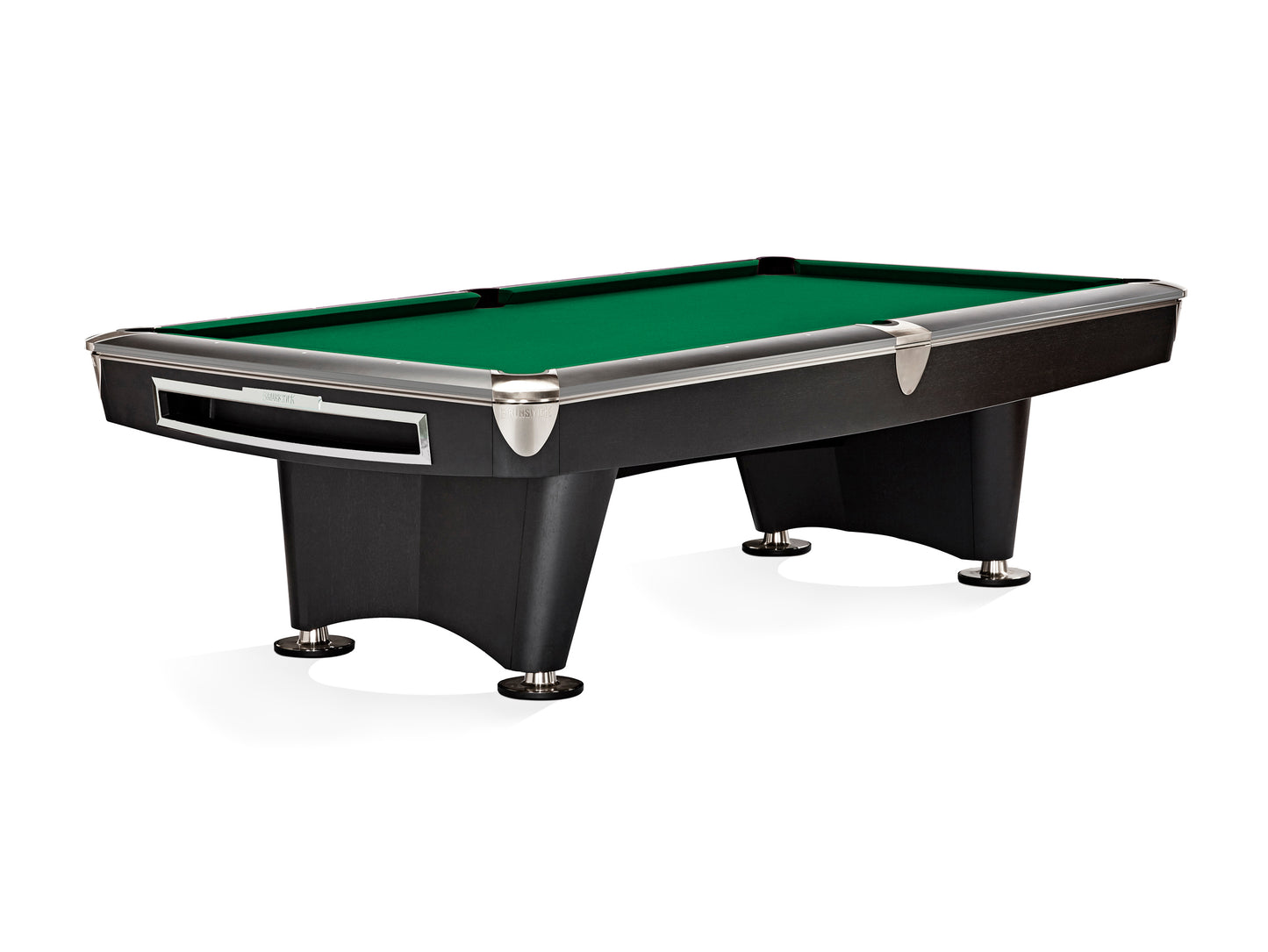 Brunswick Gold Crown VI 9ft American Pool Table With Drop Pocket - Matte Black