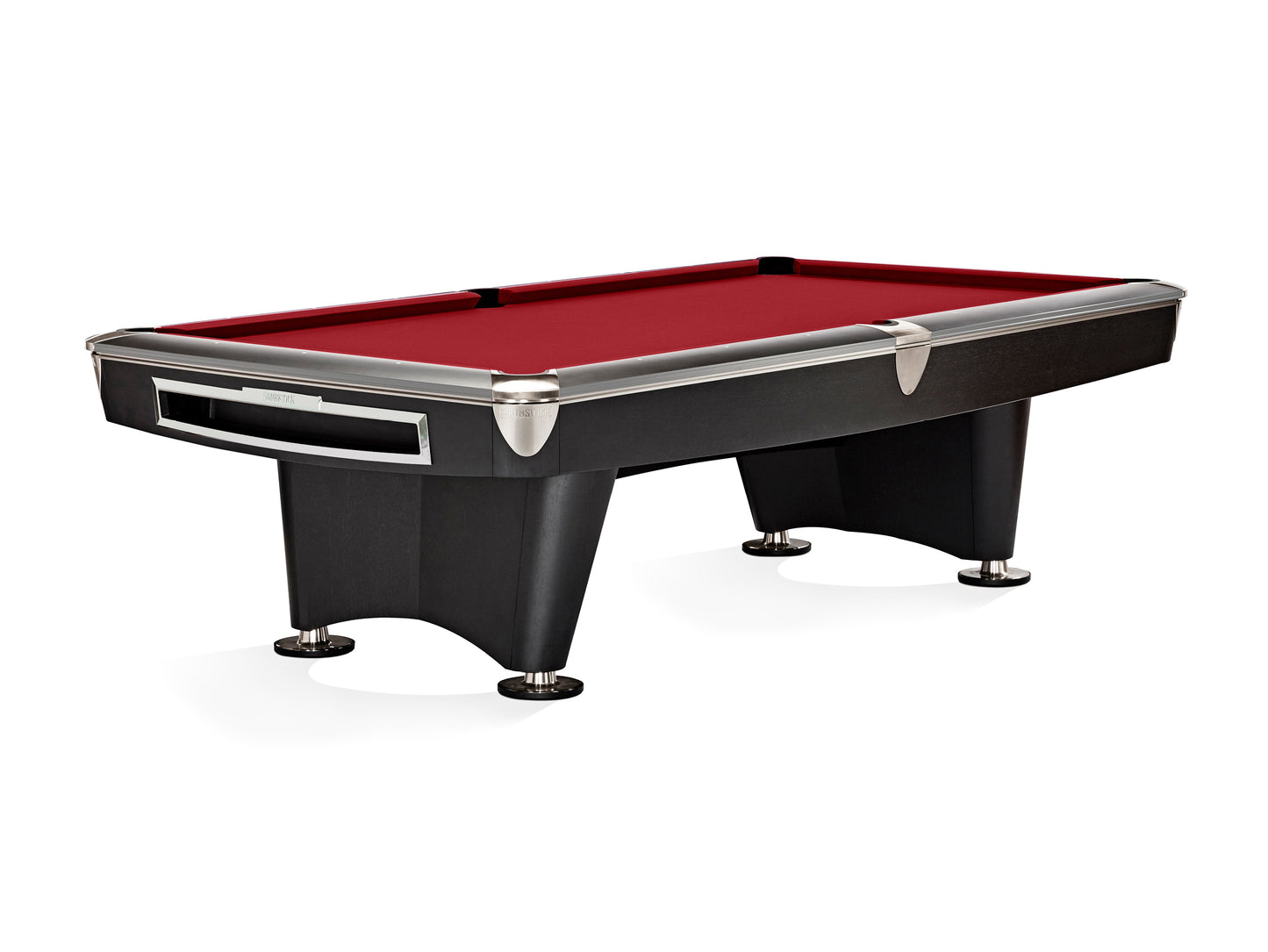 Brunswick Gold Crown VI 9ft American Pool Table With Drop Pocket - Matte Black
