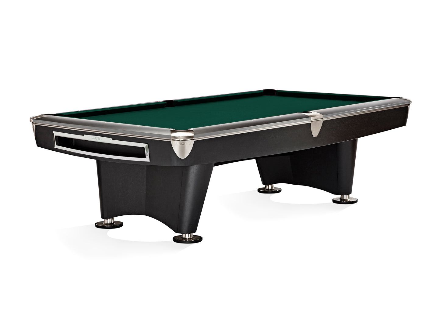 Brunswick Gold Crown VI 9ft American Pool Table With Drop Pocket - Matte Black