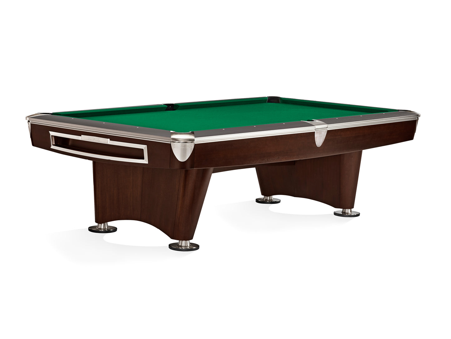 Brunswick Gold Crown VI 8ft American Pool Table With Drop Pocket - Two Tone Walnut and Espresso