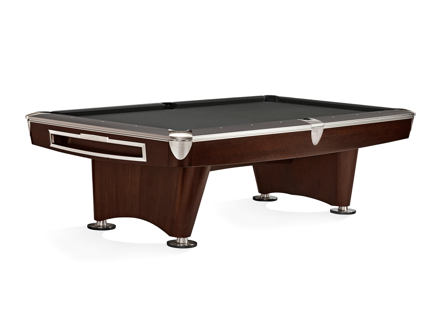 Brunswick Gold Crown VI 8ft American Pool Table With Drop Pocket - Two Tone Walnut and Espresso