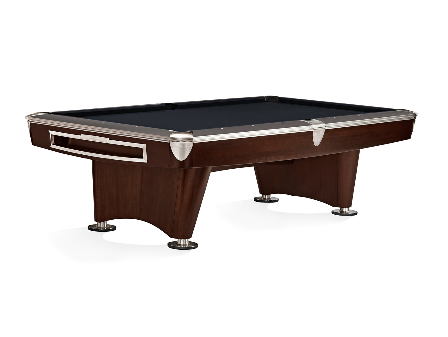 Brunswick Gold Crown VI 8ft American Pool Table With Drop Pocket - Two Tone Walnut and Espresso