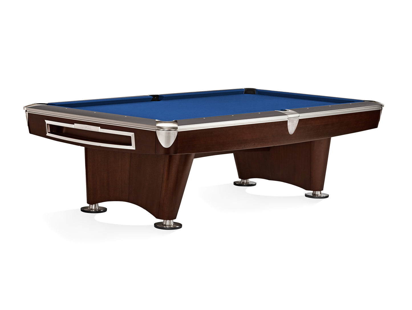 Brunswick Gold Crown VI 8ft American Pool Table With Drop Pocket - Two Tone Walnut and Espresso