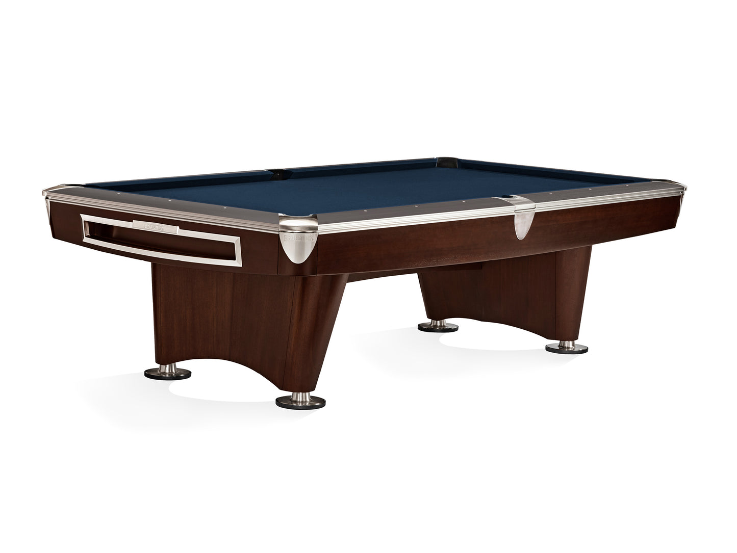 Brunswick Gold Crown VI 8ft American Pool Table With Drop Pocket - Two Tone Walnut and Espresso