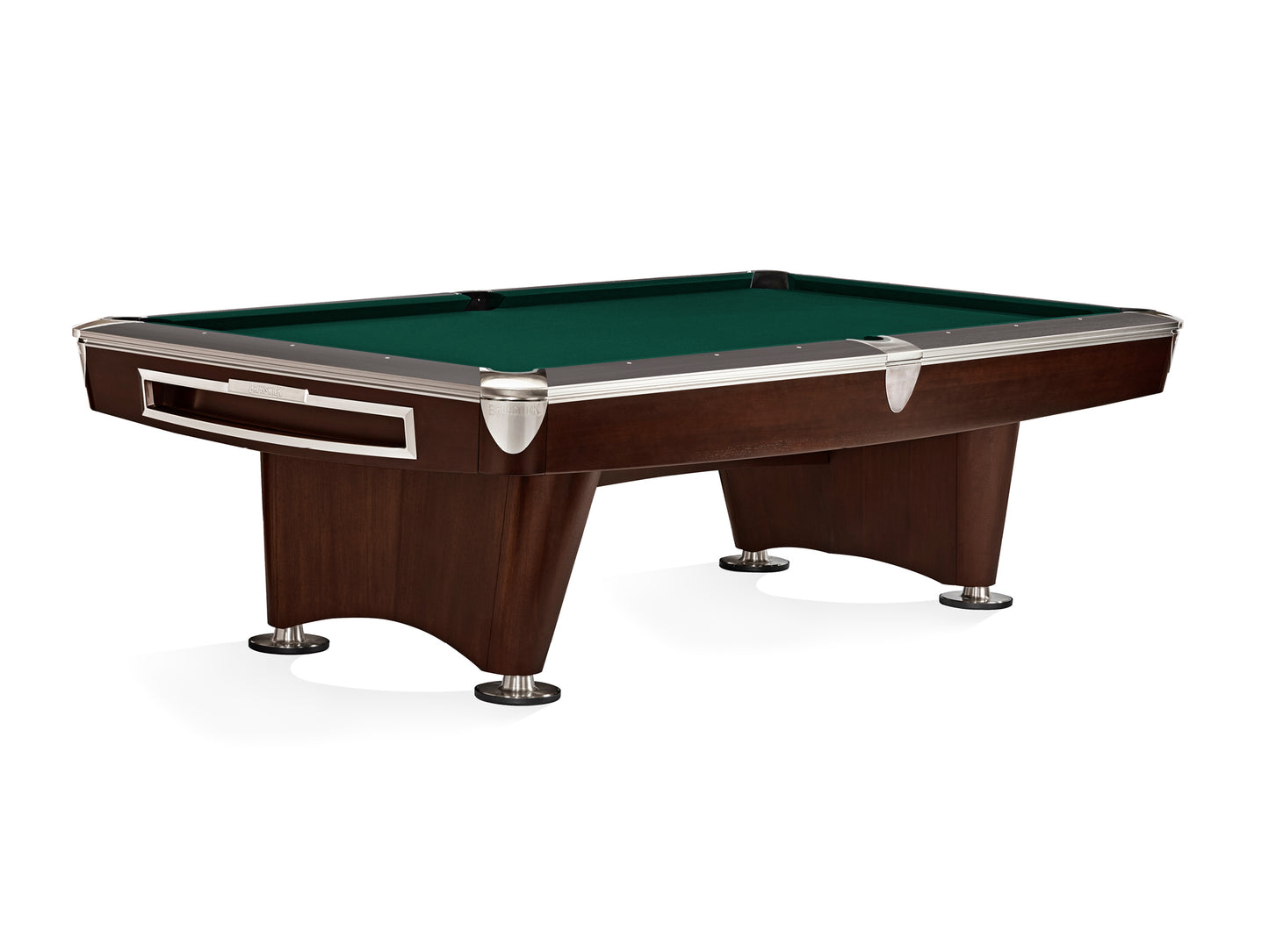 Brunswick Gold Crown VI 8ft American Pool Table With Drop Pocket - Two Tone Walnut and Espresso