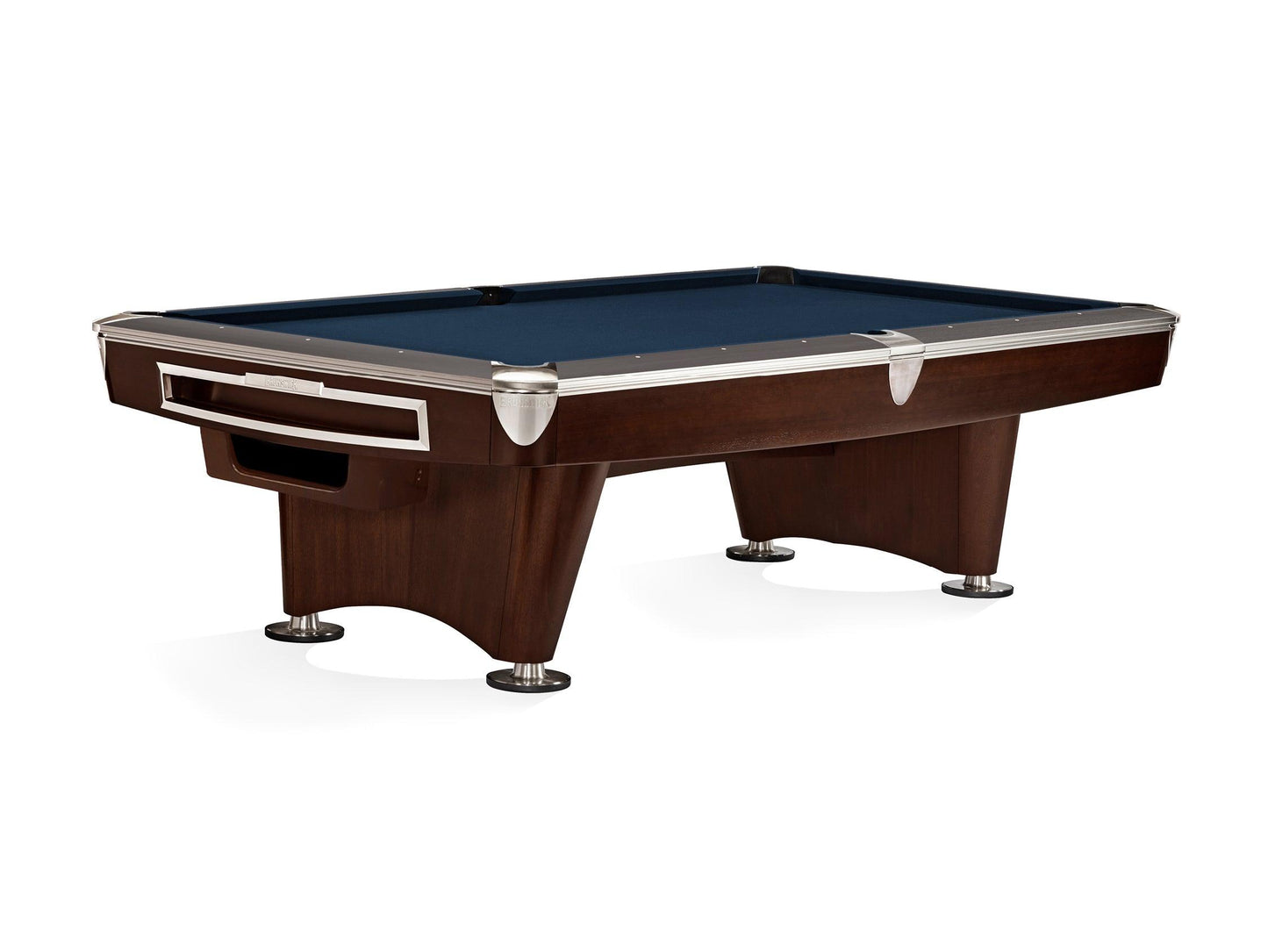 Brunswick Gold Crown VI American Pool Table With Gully Return - Two Tone Walnut and Espresso - Games Room