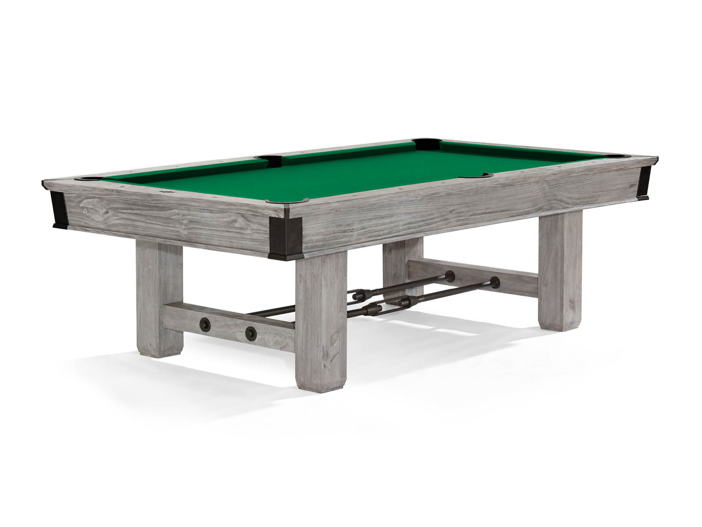 Brunswick Canton 8ft American Pool Table With Drop Pocket - Rustic Grey