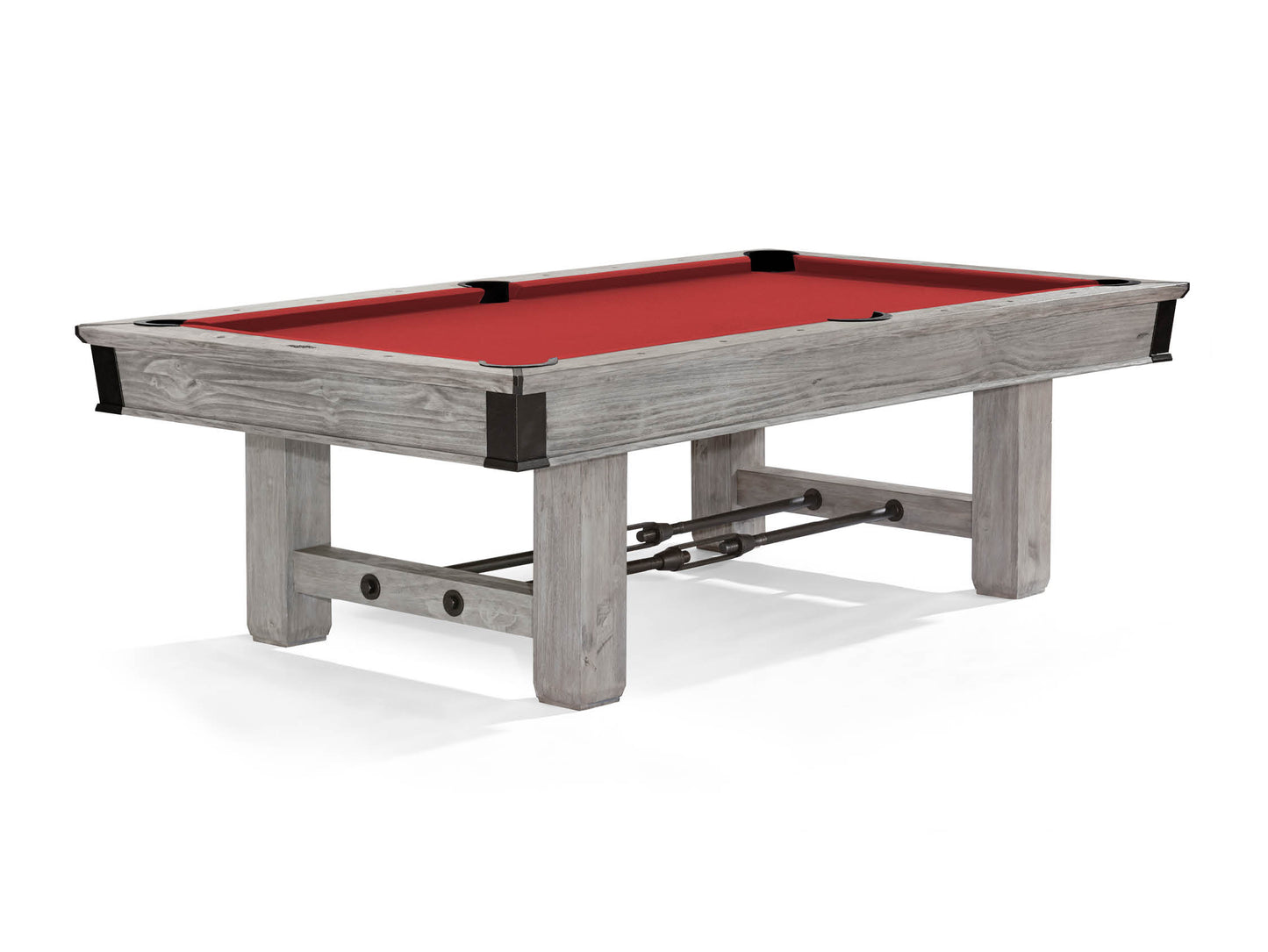 Brunswick Canton 8ft American Pool Table With Drop Pocket - Rustic Grey