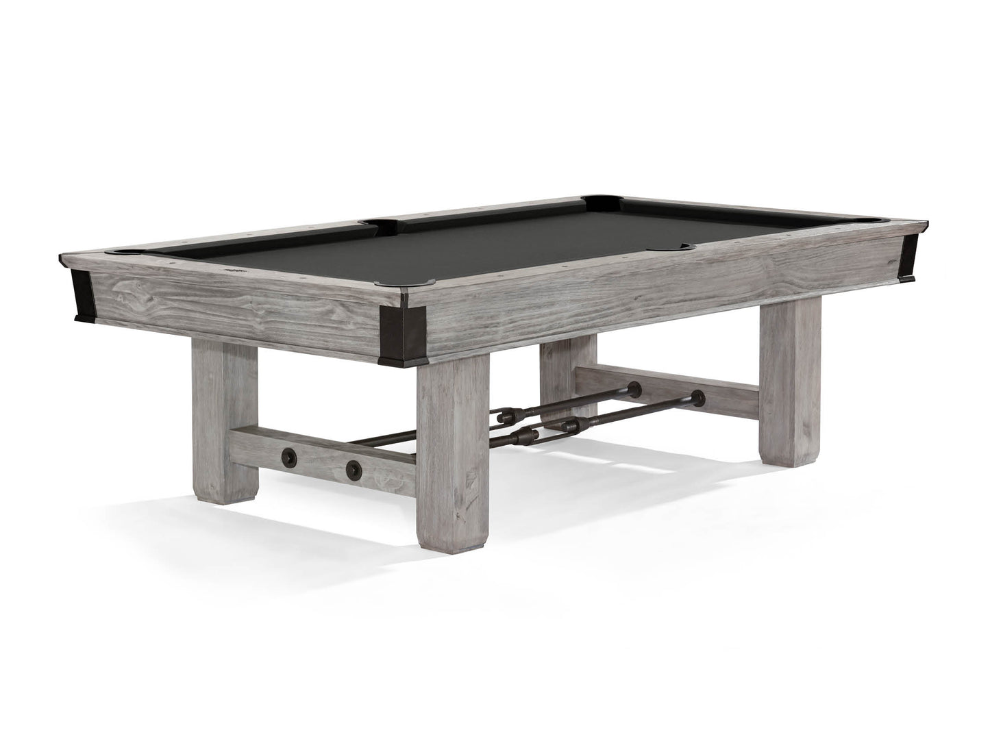 Brunswick Canton 8ft American Pool Table With Drop Pocket - Rustic Grey