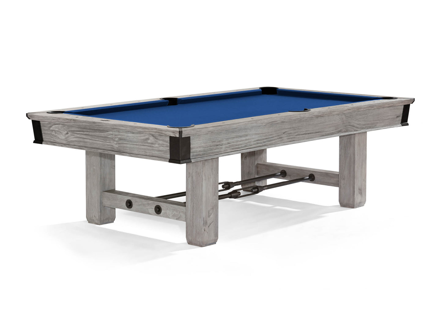 Brunswick Canton 8ft American Pool Table With Drop Pocket - Rustic Grey