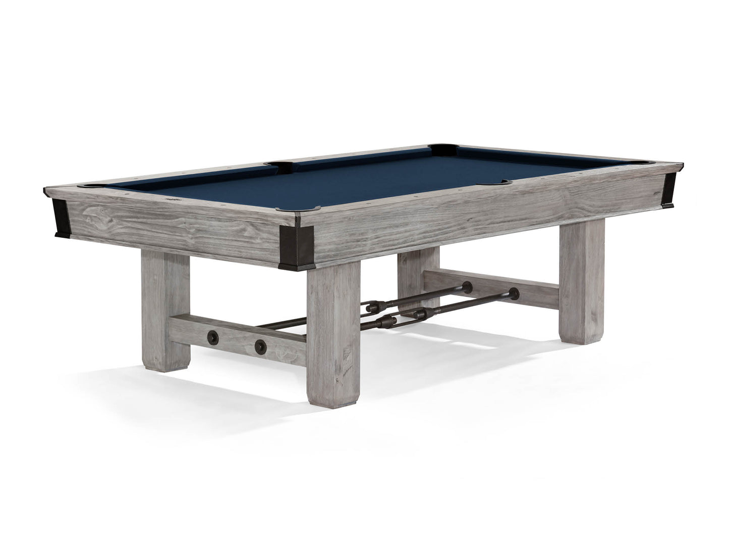 Brunswick Canton 8ft American Pool Table With Drop Pocket - Rustic Grey