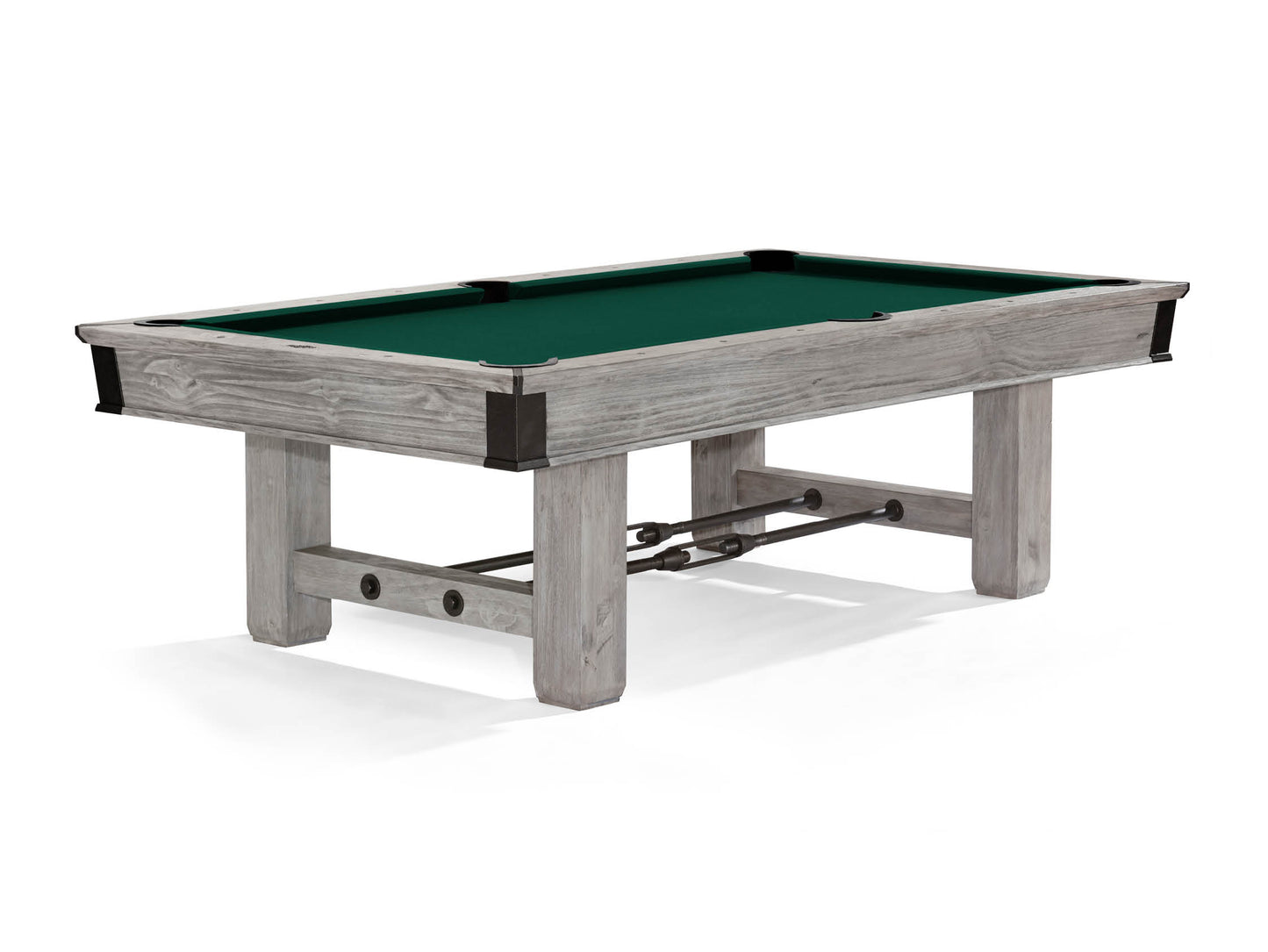 Brunswick Canton 8ft American Pool Table With Drop Pocket - Rustic Grey