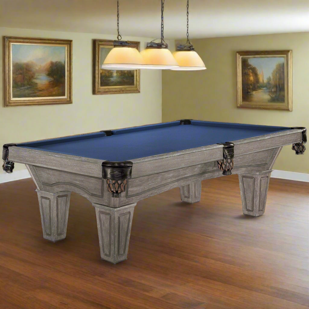 Brunswick Allenton 8ft American Pool Table with Tapered Leg - Driftwood - Games Room