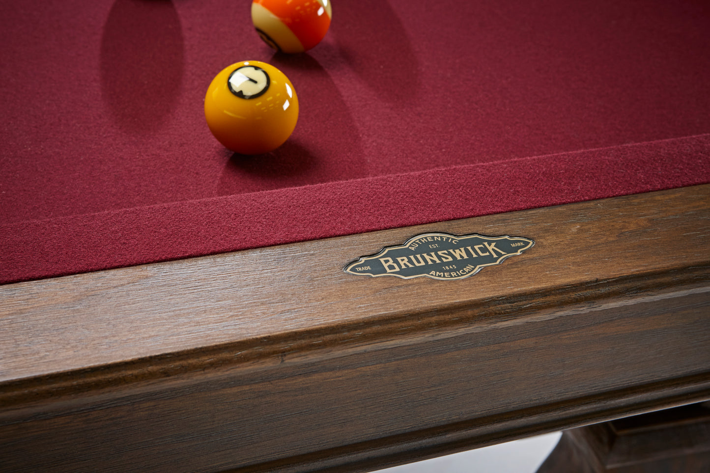 Brunswick Brae Loch 8ft American Billiards Table with Drop Pocket - Nutmeg