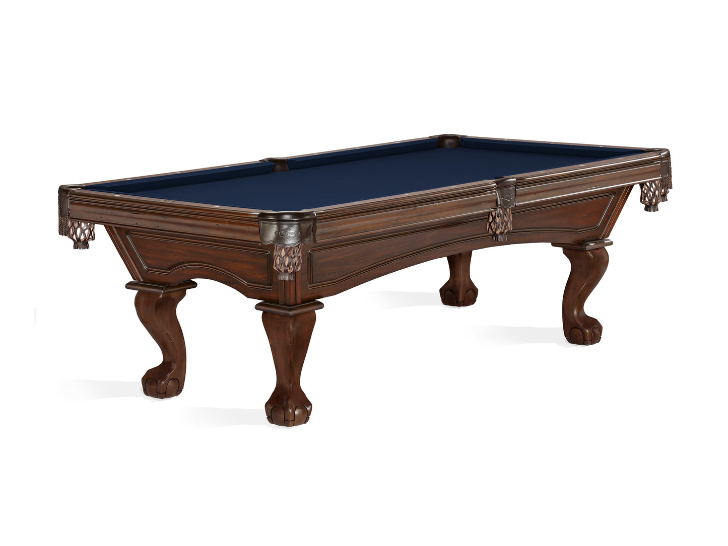 Brunswick Glenwood 8ft American Pool Table with Ball And Claw Leg - Tuscana