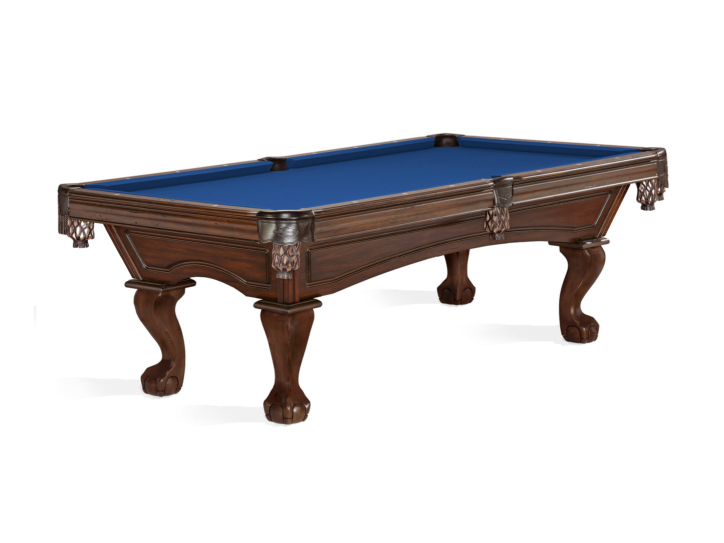 Brunswick Glenwood 8ft American Pool Table with Ball And Claw Leg - Tuscana