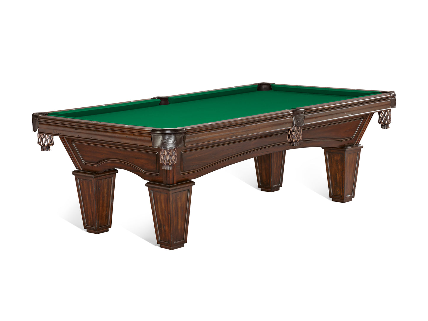 Brunswick Glenwood 8ft American Pool Table with Tapered Leg - Tuscana