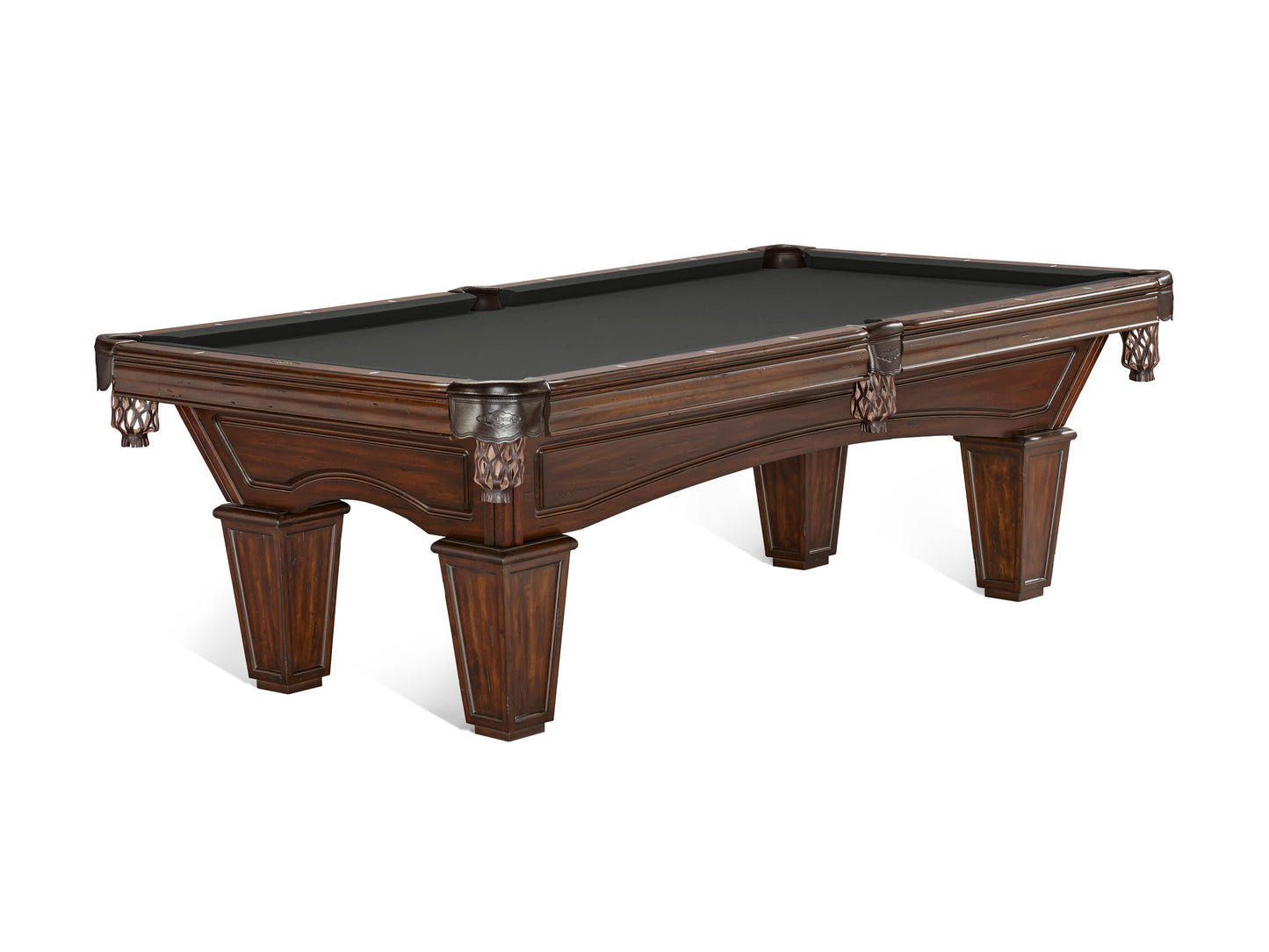 Brunswick Glenwood 8ft American Pool Table with Tapered Leg - Tuscana