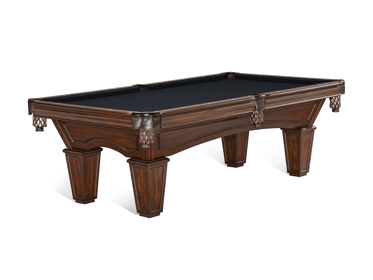 Brunswick Glenwood 8ft American Pool Table with Tapered Leg - Tuscana