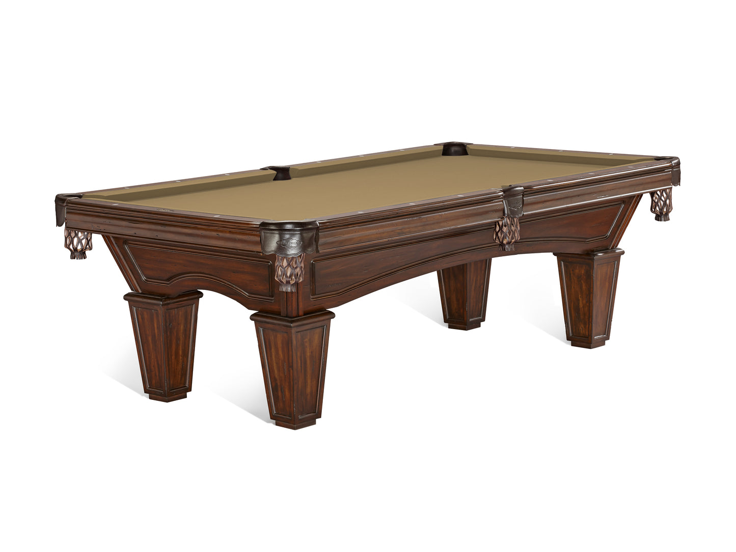 Brunswick Glenwood 8ft American Pool Table with Tapered Leg - Tuscana