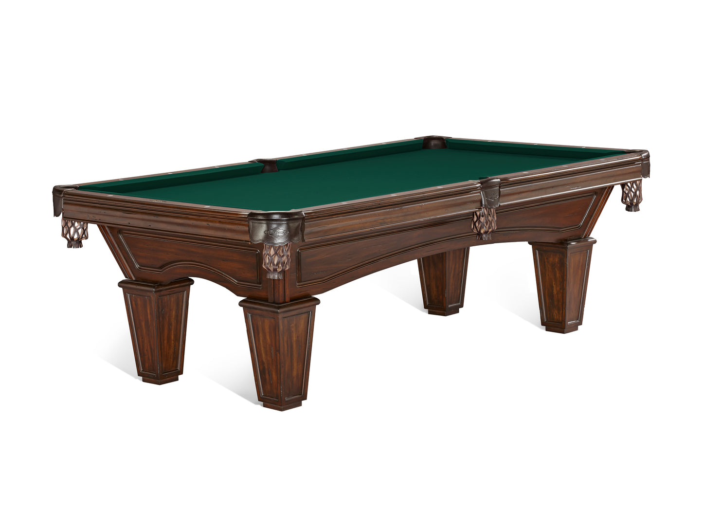Brunswick Glenwood 8ft American Pool Table with Tapered Leg - Tuscana