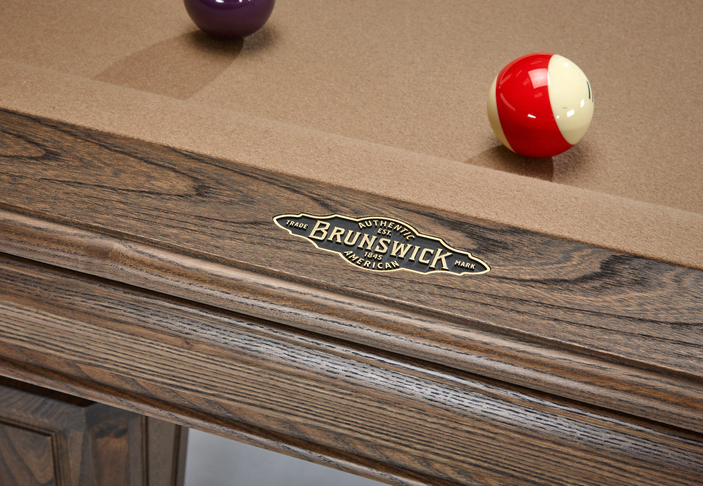 A traditional style Brunswick Glenwood American Pool table.