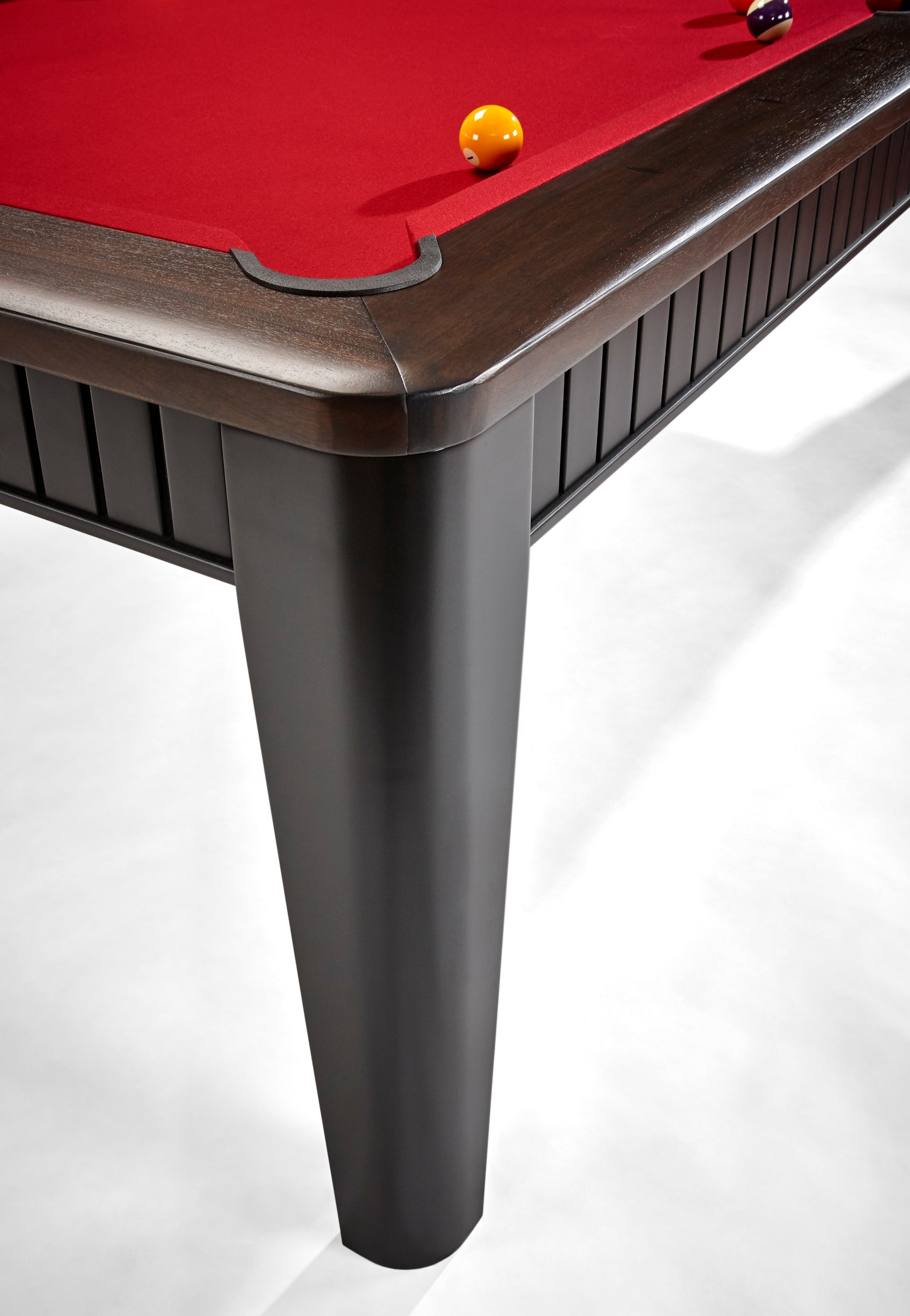 Brunswick The Henderson 8ft American Pool Table - Matt Black And Walnut