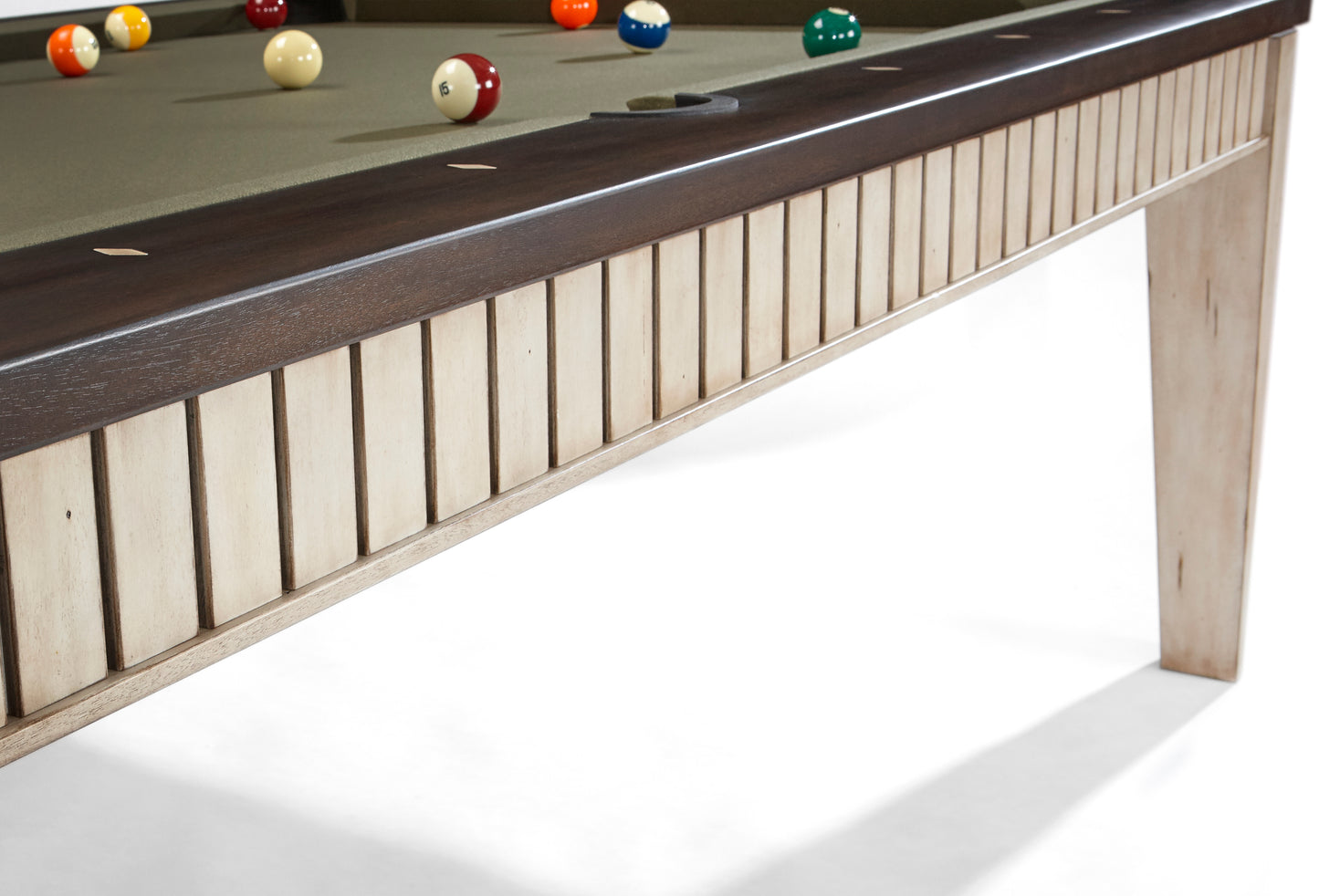 Brunswick The Henderson 8ft American Pool Table - Aged Linen And Walnut