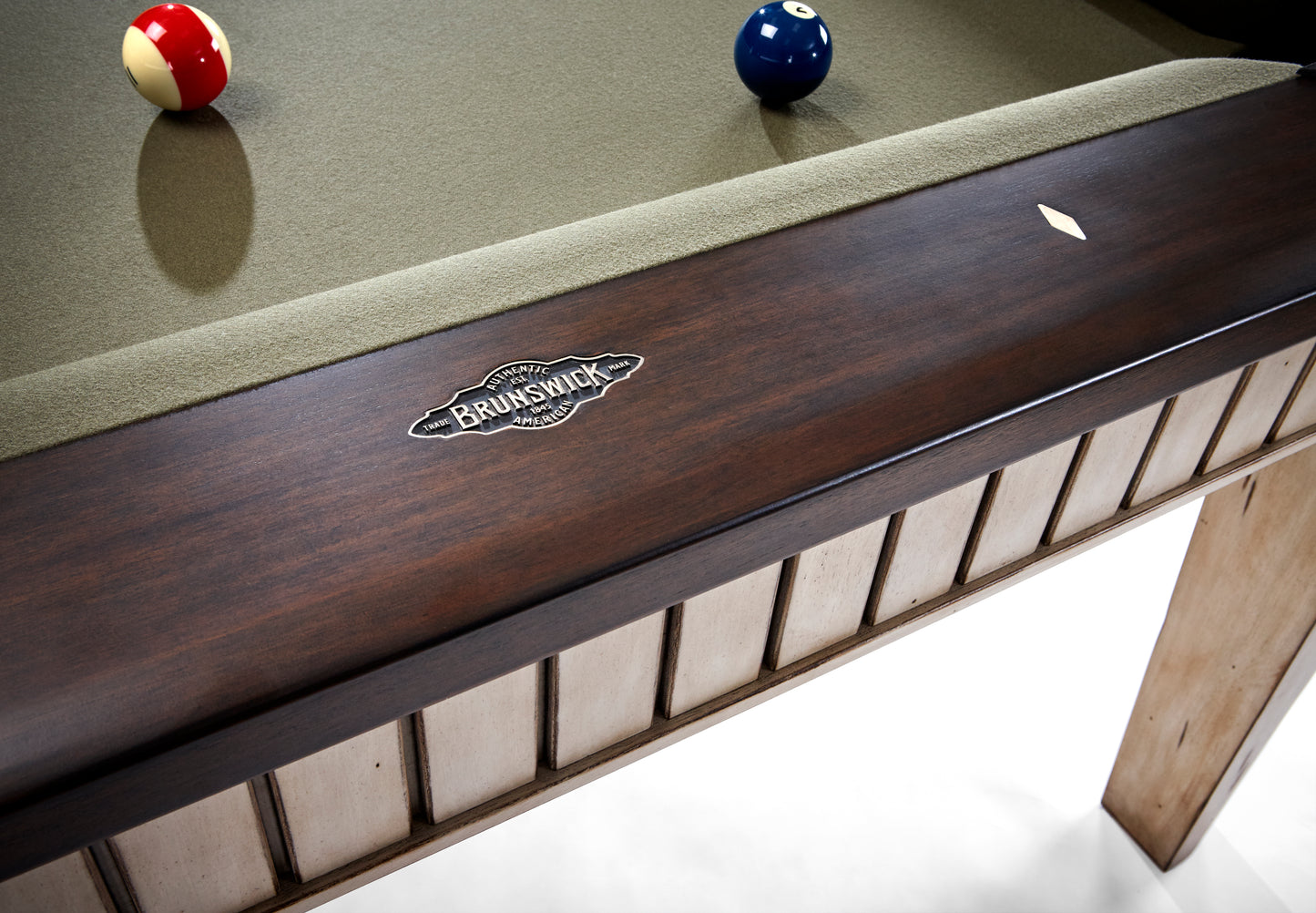 Brunswick The Henderson 8ft American Pool Table - Aged Linen And Walnut