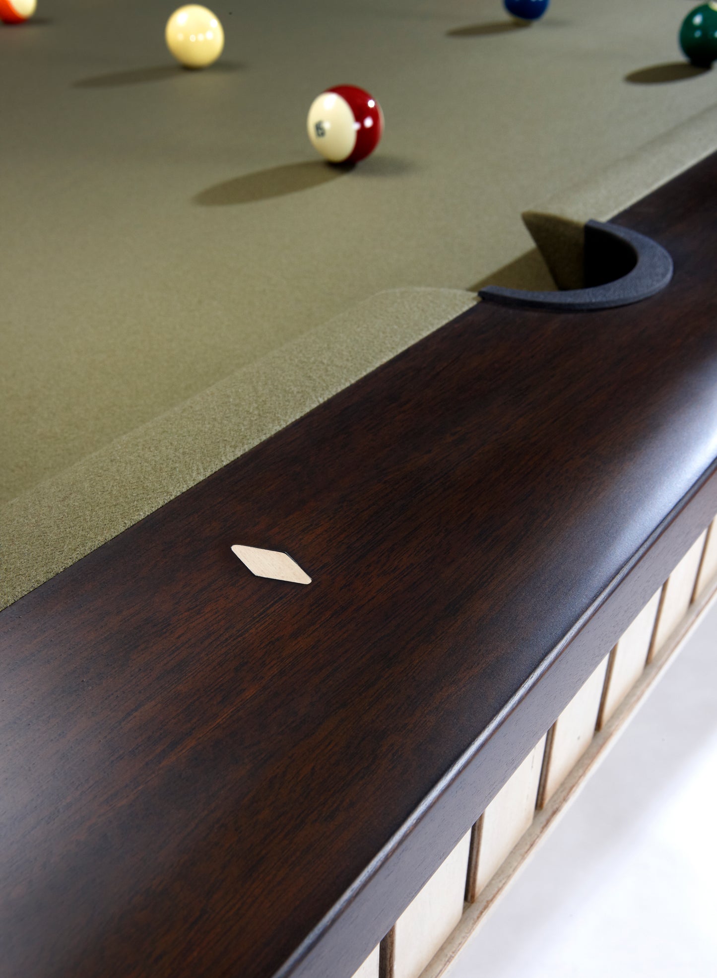 Brunswick The Henderson 8ft American Pool Table - Aged Linen And Walnut