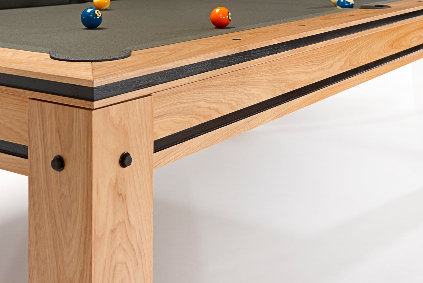 Brunswick Hickory 8ft American Pool Table - Natural Hickory