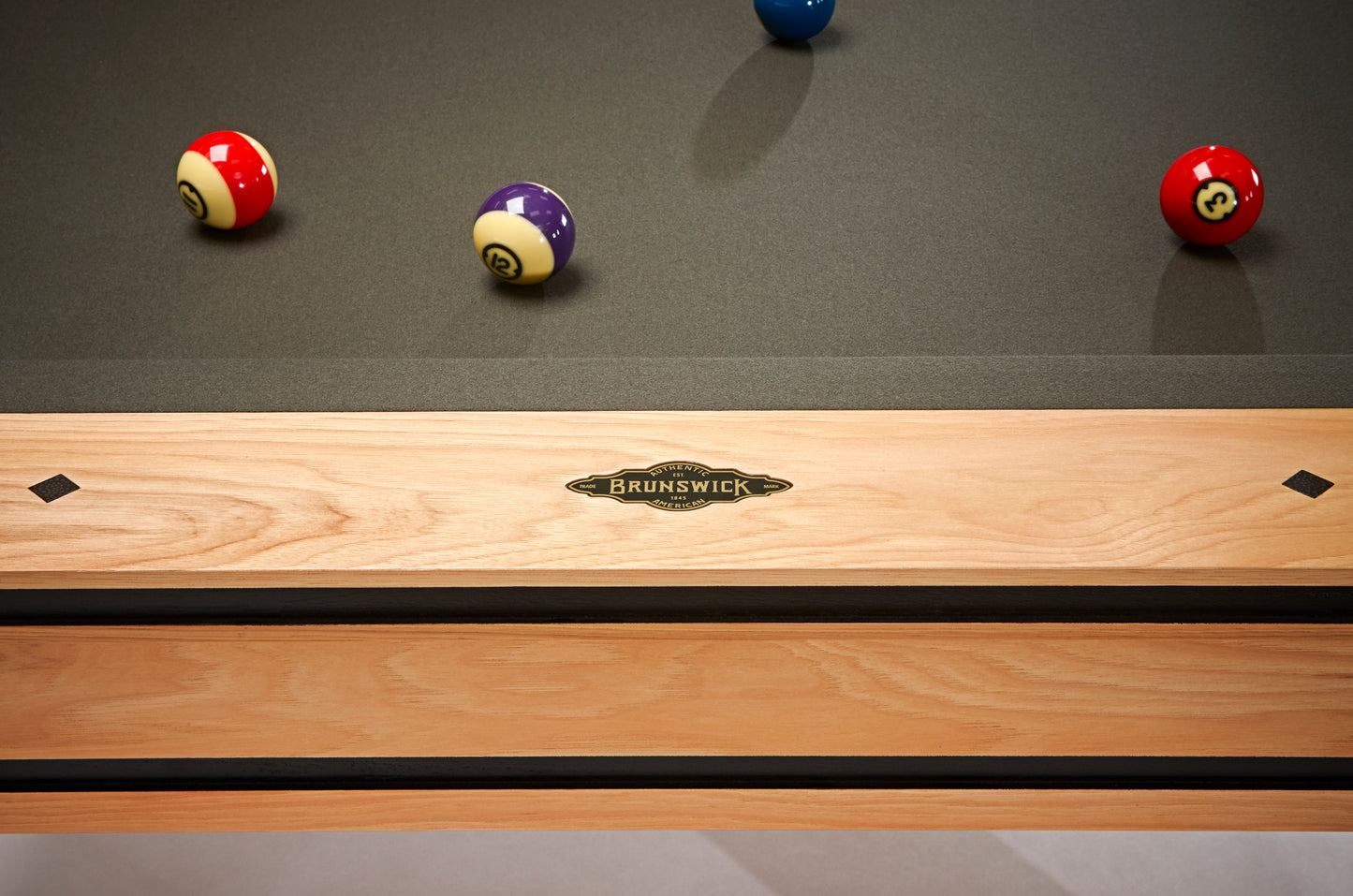 Brunswick Hickory 8ft American Pool Table - Natural Hickory