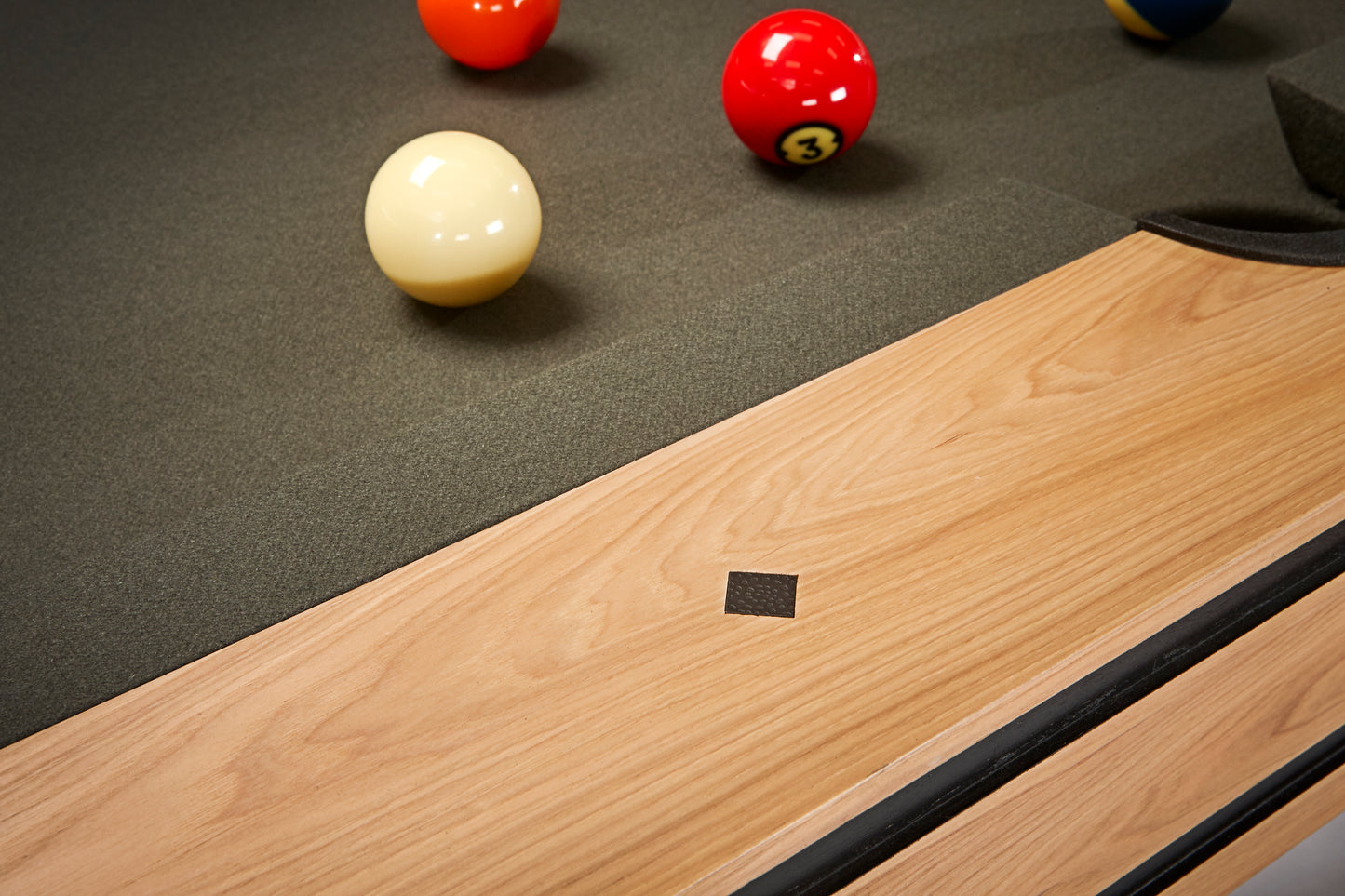 Brunswick Hickory 8ft American Pool Table - Natural Hickory