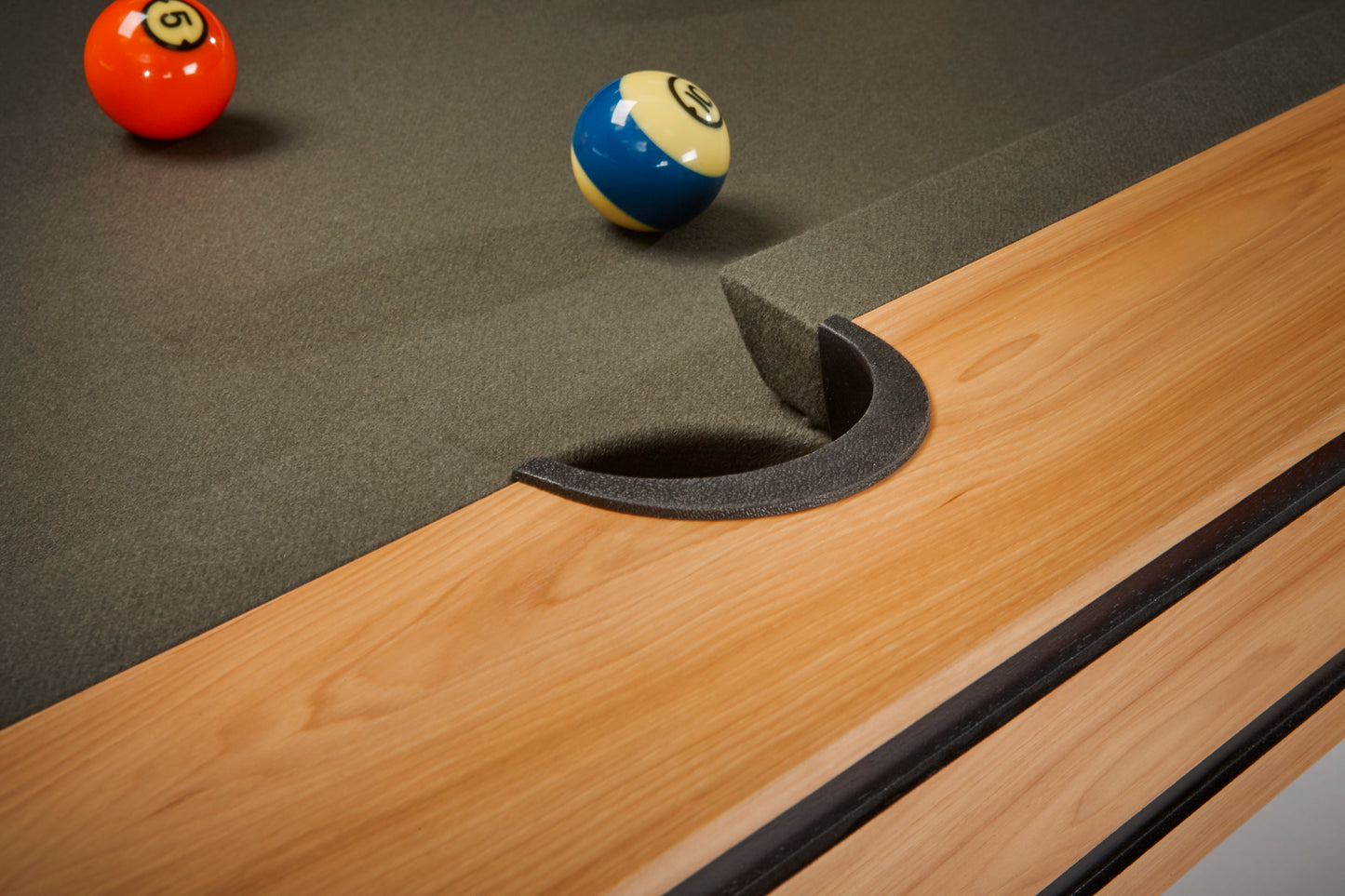 Brunswick Hickory 8ft American Pool Table - Natural Hickory