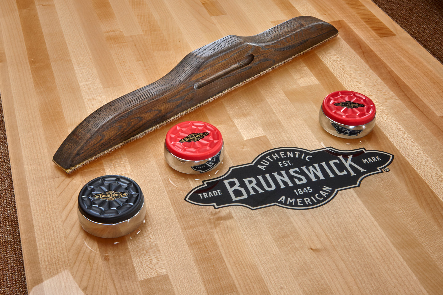 Brunswick Soho 12ft Shuffleboard Table - Nutmeg