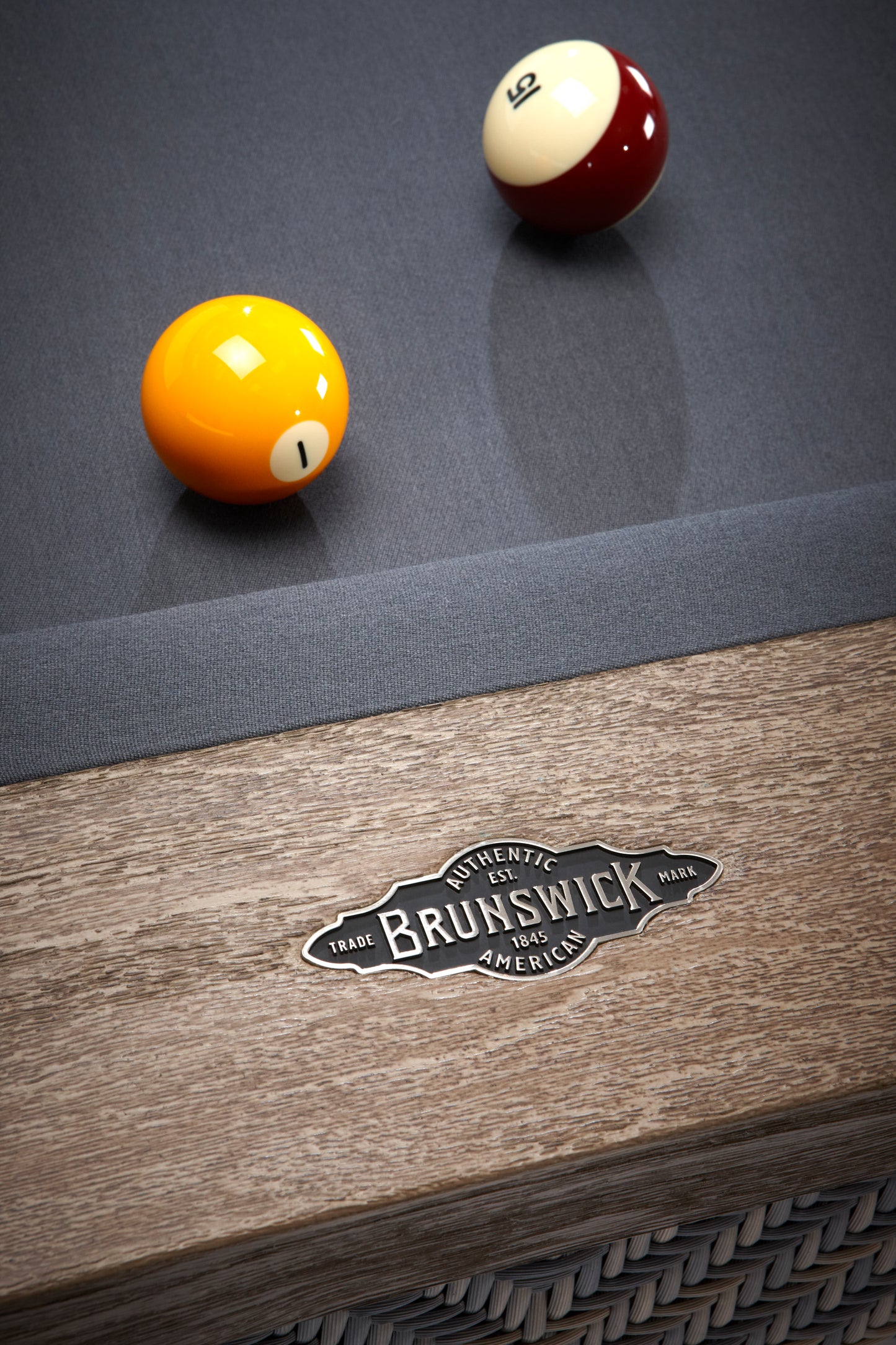 Brunswick The Bali 8ft American Pool Table - Grey Teak