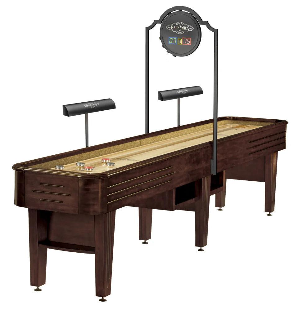 Brunswick Andover 14ft Shuffleboard Table - Espresso - Games Room