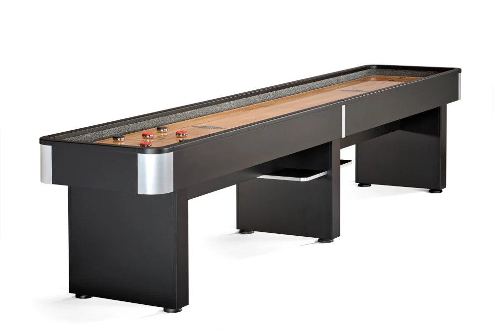 Brunswick Delray 12ft Shuffleboard Table - Matte Black - Games Room