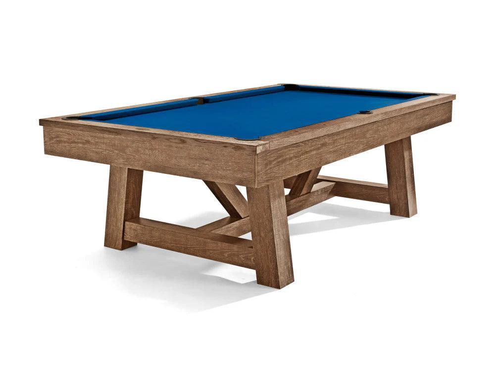 Brunswick Botanic 8ft American Pool Table - Rustic Dark Brown - Games Room