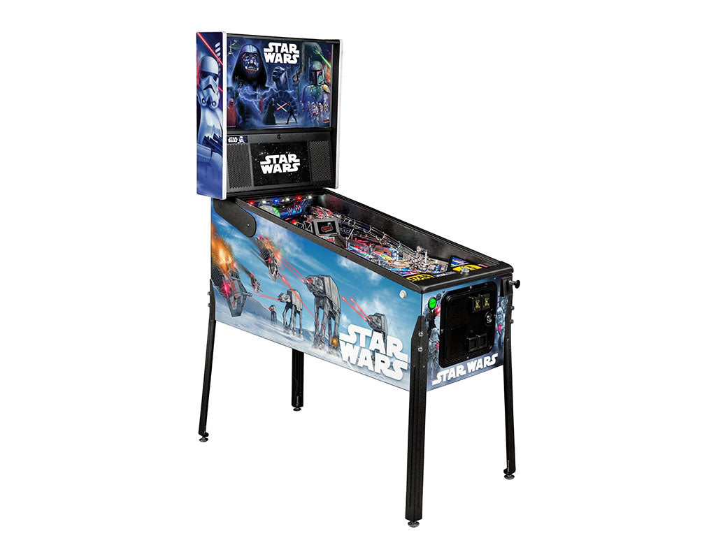 Star Wars pinball machine on a white background
