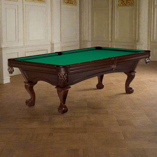 Brunswick Glenwood 8ft American Pool Table with Ball And Claw Leg - Espresso - Games Room