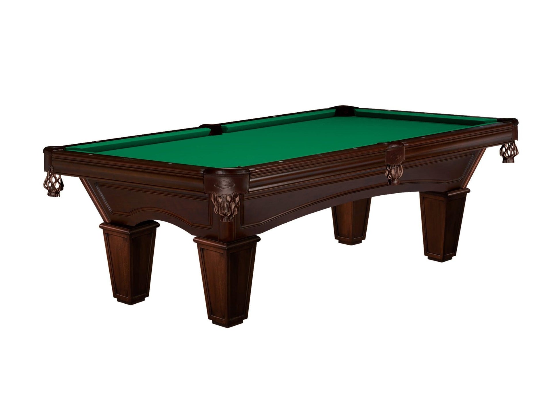 Brunswick Glenwood 8ft American Billiards Table with Tapered Leg - Espresso - Games Room