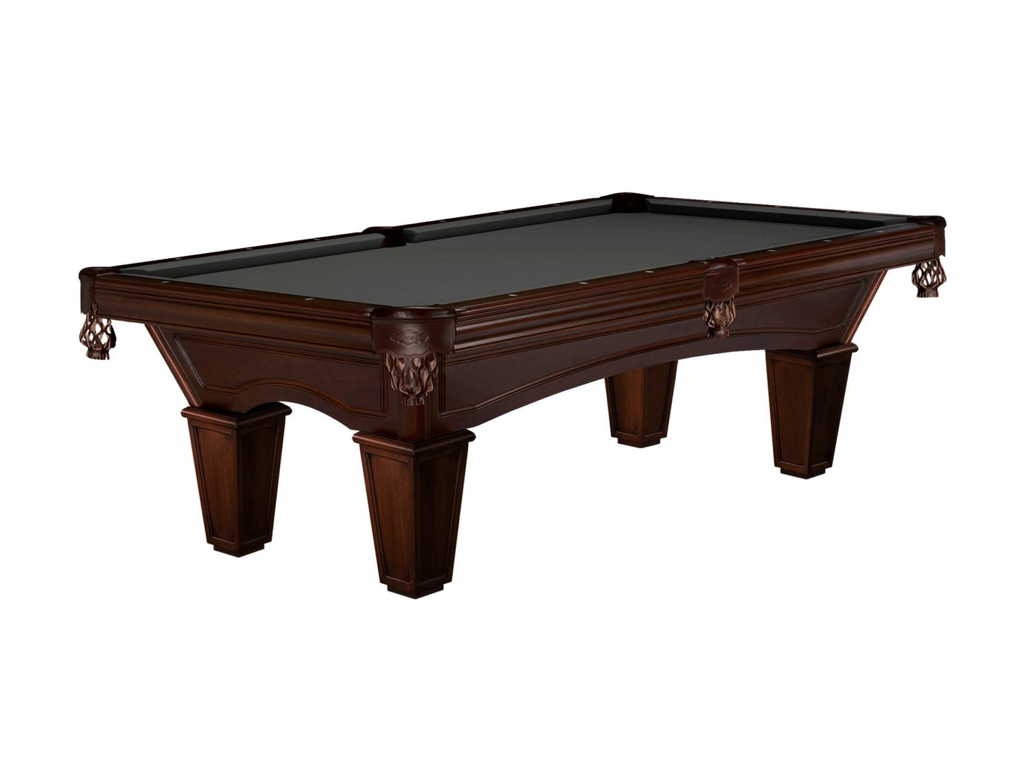 Brunswick Glenwood 8ft American Billiards Table with Tapered Leg - Espresso - Games Room