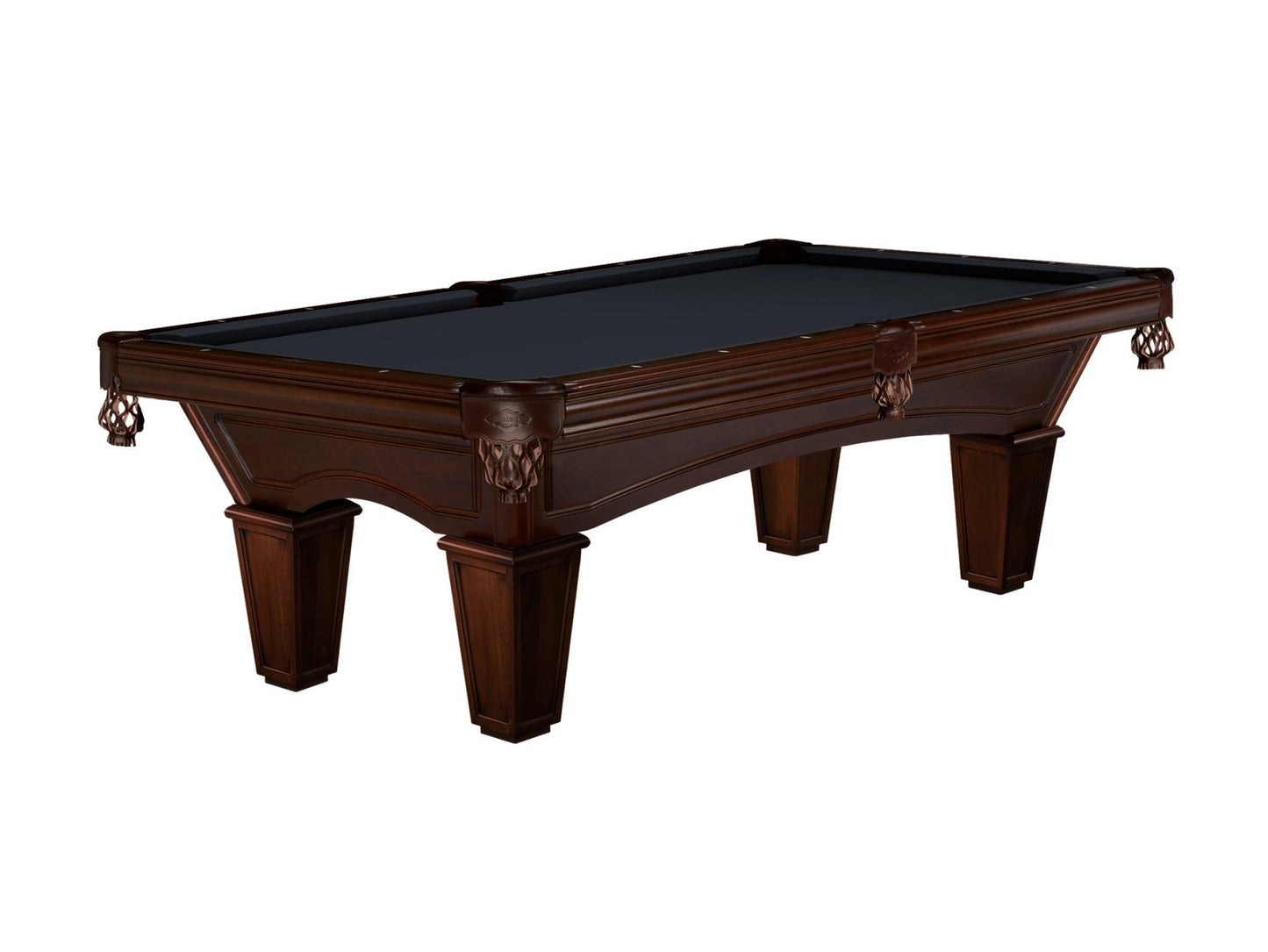 Brunswick Glenwood 8ft American Billiards Table with Tapered Leg - Espresso - Games Room